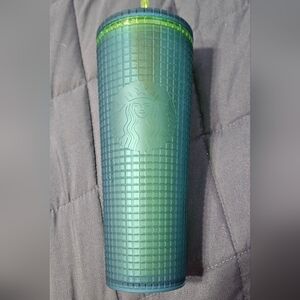 Starbucks Textured Blue-Green Tumbler